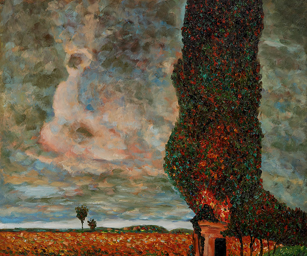 High Poplar-Claude Monet Painting - Click Image to Close